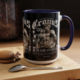 Cronus The Dark Sovereign Accent Coffee Mug 11oz 15oz Greek Mythology Statue Graphic Gothic Streetwear Bold Artistic Ceramic Cup