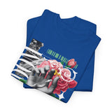 Freedom Hand Rose Graphic Unisex Heavy Cotton Tee Comfortable Streetwear T Shirt Motivational Bold Artistic Design Statement Piece Perfect Gift for Friends Empowerment Casual Wear