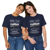 Legendary Retro Muscle Coupe Blueprint Unisex Heavy Cotton Tee Powerful Vintage Streetwear Art Shirt for Car Lovers & Collectors