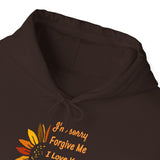 Unisex Ho’oponopono Sunflower Hoodie Heavy Blend Pullover Sweatshirt Healing Affirmation Spiritual Gratitude Mindfulness Positive Energy Streetwear