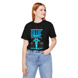 Blue Formula Race Car Graphic Unisex Heavy Cotton Tee High Speed Streetwear for Motorsport Fans and Racing Lifestyle Enthusiasts