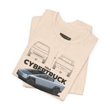 Futuristic Electric Pickup Blueprint Art Unisex Heavy Cotton Tee Bold Streetwear Graphic Shirt For Car Lovers And Tech Enthusiasts