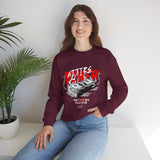 Attire Power Unisex Heavy Blend Crewneck Sweatshirt Graphic Pullover Black Hustler Money Stack Design Wealth Streetwear Bold Entrepreneur Alpha Mindset Financial Success Fashion