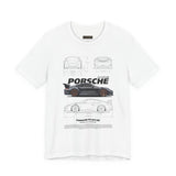 Ultra Sleek Performance Sports Coupe Blueprint Art Unisex Heavy Cotton Tee for Car Lovers and Streetwear Fans