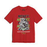 Money Mindset Unisex Jersey Short Sleeve Tee Graphic Black T Shirt Hustle Grind Wealth Entrepreneur Motivational Streetwear Bold Artistic Fashion Outfit