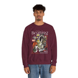 My Heart Is Beating Floral Anatomy Collage Unisex Heavy Blend Crewneck Sweatshirt Vintage Abstract Graphic Bold Artistic Streetwear Pullover