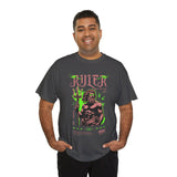 Ruler of the Sea Poseidon Unisex Heavy Cotton Tee Greek Mythology Statue Graphic Gothic Streetwear Bold Artistic Fashion T Shirt