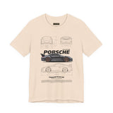 Ultra Sleek Performance Sports Coupe Blueprint Art Unisex Heavy Cotton Tee for Car Lovers and Streetwear Fans