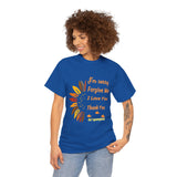 Ho’oponopono Sunflower Unisex T Shirt Healing Affirmation Tee Spiritual Gratitude Mindfulness Inspired Positive Energy Heavy Cotton Graphic Top