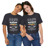 Nissan 240Z Illustrated Tee Donut Drift Car Inspired Graphic T Shirt Street Racing Art Tee JDM Style Automotive Streetwear Unisex Shirt for Car Lovers Drift Fans Racing Culture Outfit