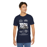 Futuristic Retro Sci Fi Time Travel Car Blueprint Art Unisex Heavy Cotton Tee Premium Streetwear For Vintage Car Lovers Collectors And Enthusiasts