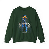 Cosmic Catalyst Unisex Heavy Blend Crewneck Sweatshirt Futuristic Sci Fi Space Astronaut Graphic Pullover Cyberpunk Streetwear Bold Galaxy Design Alpha Mindset Fashion