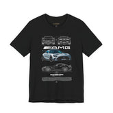 Silver Performance Coupe Front View Art Unisex Tee Luxury Speed Streetwear Automotive Graphic Shirt