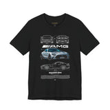 Silver Performance Coupe Front View Art Unisex Tee Luxury Speed Streetwear Automotive Graphic Shirt