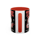 Waste Your Time Accent Coffee Mug 11oz 15oz Ceramic Cup Motivational Hustle Money Clock Graphic Drinkware Bold Entrepreneur Mindset Streetwear Gift