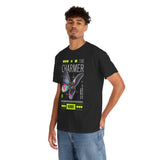 The Charmer Unisex Heavy Cotton Tee Futuristic Butterfly Graphic Streetwear Neon Cyber Aesthetic Artistic Fashion Statement T Shirt