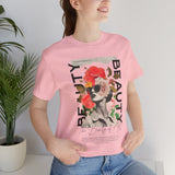 Beauty of Art Floral Collage Unisex Jersey Short Sleeve Tee Vintage Aesthetic Graphic Fashion Artistic Statement Streetwear T Shirt
