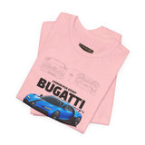 Blue Hypercar Artwork Unisex Heavy Cotton Tee High Speed Performance Inspired Streetwear Graphic Shirt For Car Enthusiasts And Automotive Art Collectors