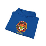 Kathakali Unisex Hoodie Heavy Blend Pullover Sweatshirt Kerala Traditional Dance Art Graphic Indian Culture Onam Festival Heritage Malayalam Design