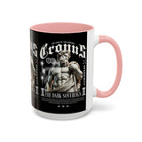 Cronus The Dark Sovereign Accent Coffee Mug 11oz 15oz Greek Mythology Statue Graphic Gothic Streetwear Bold Artistic Ceramic Cup