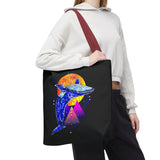 Ballena Cosmic Whale Art Eco Tote Bag Vibrant Geometric Ocean Design Durable Canvas Reusable Shopping Bag Premium Artistic Streetwear Accessory Perfect Gift for Nature Lovers Dreamers and Creative Thinkers