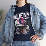 Aliens Exist UFO Graphic Unisex Heavy Cotton Tee Sci Fi Streetwear T Shirt Extraterrestrial Space Alien Design