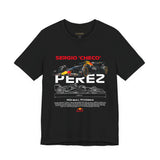 Sergio Checo Perez Inspired Formula Racing Graphic Unisex Tee Motorsport Streetwear Speed Culture Track Day Apparel Racing Fan Tribute Design For Formula Racing Enthusiasts