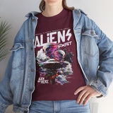 Aliens Exist UFO Graphic Unisex Heavy Cotton Tee Sci Fi Streetwear T Shirt Extraterrestrial Space Alien Design