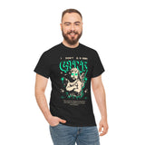 I Don’t Care True Freedom Angel Unisex Heavy Cotton Tee Gothic Cherub Graphic Bold Motivational Streetwear Aesthetic Statement T Shirt