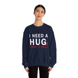 I Need A Huge Amount Of Money Unisex Crewneck Sweatshirt Funny Motivational Graphic Pullover Entrepreneur Hustle Wealth Inspired Casual Streetwear