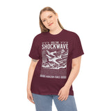 Feel The Shockwave Horizon Force Airplane Graphic Unisex Heavy Cotton Tee Military Aviation Streetwear T Shirt
