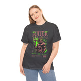 Ruler of the Sea Poseidon Unisex Heavy Cotton Tee Greek Mythology Statue Graphic Gothic Streetwear Bold Artistic Fashion T Shirt