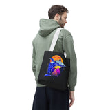 Ballena Cosmic Whale Art Eco Tote Bag Vibrant Geometric Ocean Design Durable Canvas Reusable Shopping Bag Premium Artistic Streetwear Accessory Perfect Gift for Nature Lovers Dreamers and Creative Thinkers