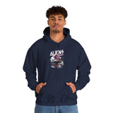 Aliens Exist UFO Graphic Unisex Heavy Blend Hooded Sweatshirt Sci Fi Streetwear Alien Space Hoodie