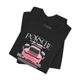 Luxury Pink Turbo Sports Car Inspired Graphic T Shirt Premium Supercar Aesthetic Streetwear Unisex Tee High Performance Auto Art Fashion For Car Lovers