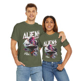 Aliens Exist UFO Graphic Unisex Heavy Cotton Tee Sci Fi Streetwear T Shirt Extraterrestrial Space Alien Design