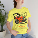 KTM RC 8C Track Inspired Unisex Heavy Cotton Tee Racing Superbike Graphic Streetwear Motorsport Fan T Shirt