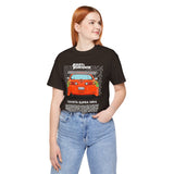 Legendary Orange Street Machine Rear View Unisex Heavy Cotton Tee Powerful JDM Inspired Car Art Graphic Shirt for Collectors and Gearheads