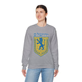 Heritage Crest Minimalist Unisex Sweatshirt Premium Streetwear Symbolic Design Cozy Warm Everyday Wear Cultural Inspired Casual Pullover Gift