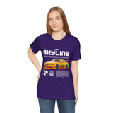 JDM Street Racing Legend Skyline R34 Inspired Supra MK4 Style Unisex Graphic Tee Japanese Drift Car Culture Motorsport Streetwear Shirt