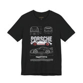 High Performance Track Racer Blueprint Art Unisex Heavy Cotton Tee Streetwear Motorsport Enthusiast Graphic Shirt