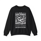Feel The Shockwave Horizon Force Airplane Graphic Unisex Heavy Blend Crewneck Sweatshirt Aviation Military Streetwear Pullover