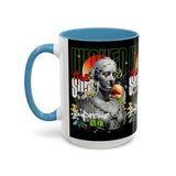 Wicked Supreme Accent Coffee Mug 11oz 15oz Statue Art Graphic Cup Supreme Inspired Streetwear Bust Design Bold Daily Motivation Ceramic Gift Drinkware