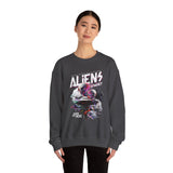 Aliens Exist UFO Graphic Unisex Heavy Blend Crewneck Sweatshirt Sci Fi Streetwear Alien Space Pullover