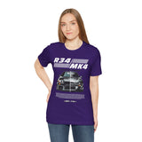 Dual Turbo Street Machine Graphic Unisex Heavy Cotton Tee High Performance Racing Car Split Design Shirt for Speed Lovers