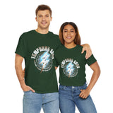 Temporal Echo Lightning Globe Graphic Unisex Heavy Cotton Tee Bold Streetwear Past Present Future Inspired T-Shirt