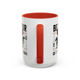 Be Your Self Rose Coffee Mug Bold Floral Motivational Design Ceramic Accent Mug Perfect for Morning Coffee Tea Hot Drinks Self Love Empowerment Gift for Friends Birthdays Cozy Moments