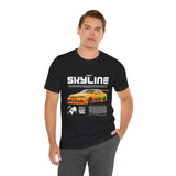 JDM Street Racing Legend Skyline R34 Inspired Supra MK4 Style Unisex Graphic Tee Japanese Drift Car Culture Motorsport Streetwear Shirt