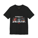 Formula 1 High Performance Triple Racing Machines Unisex Heavy Cotton Tee Dynamic Motorsport Inspired Streetwear Graphic Shirt for Speed Lovers and Premium Casual Style