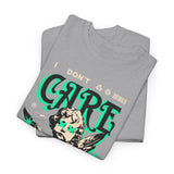 I Don’t Care True Freedom Angel Unisex Heavy Cotton Tee Gothic Cherub Graphic Bold Motivational Streetwear Aesthetic Statement T Shirt